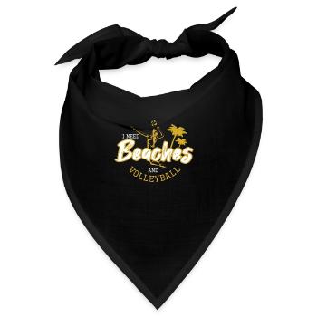 Beach-Volleyball - Bandana - Schwarz - Vorne