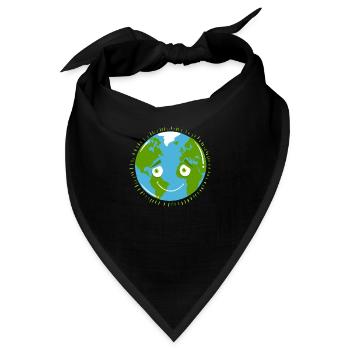 Schüchterner Planet ERDE - Bandana - Schwarz - Vorne