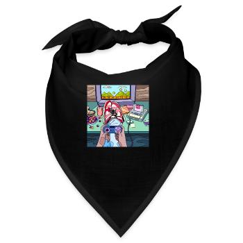 Spieler - Bandana - Schwarz - Vorne