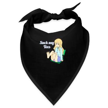 Suck my Toes - Bandana - Schwarz - Vorne