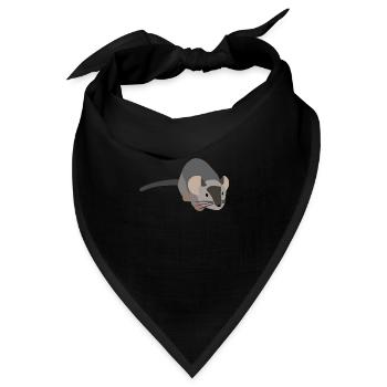 Graue Maus - Bandana - Schwarz - Vorne