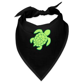 Clipart Design Meeresschildkroete - Bandana - Schwarz - Vorne