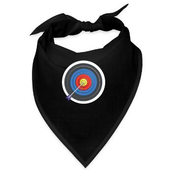 Bogenschießen Zielscheibe Pfeil Pfeilspitze Sport - Bandana - Schwarz - Vorne