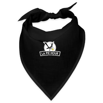 Aperitif, es ist LA PIE HOUR Zeit! - Bandana - Schwarz - Vorne
