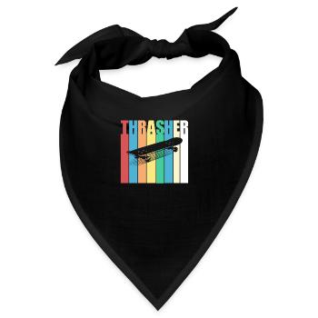 Trasher, Skateboarding, Skateboard, Skater - Bandana - Schwarz - Vorne