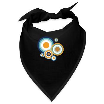 Popkreise - funky - Bandana - Schwarz - Vorne