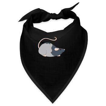 Süße Ratte - Bandana - Schwarz - Vorne