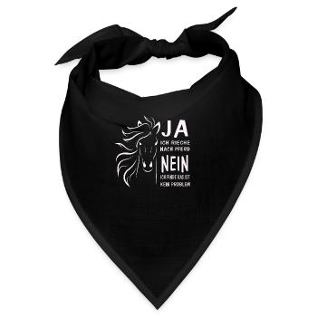 Ja ich rieche nach Pferd.. T-shirt Design - Bandana - Schwarz - Vorne