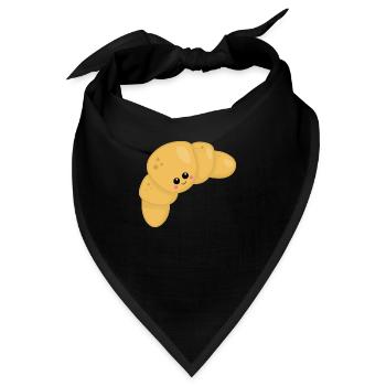 Croissant - Bandana - Schwarz - Vorne