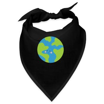 Erde - Bandana - Schwarz - Vorne