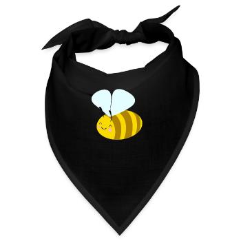 Honigbiene - Bandana - Schwarz - Vorne