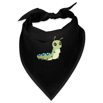 Raupe - Bandana - Schwarz - Vorne
