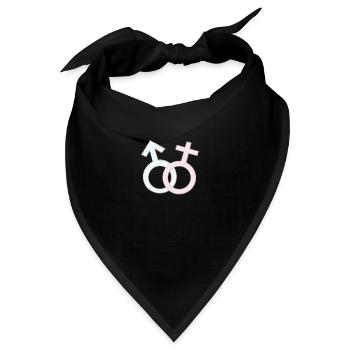 Geschlechter Symbole - Bandana - Schwarz - Vorne