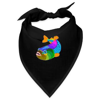 Fisch / Fisch - Bandana - Schwarz - Vorne