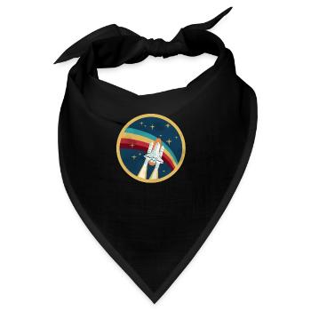USA, Amerika: go space shuttle - Bandana - Schwarz - Vorne