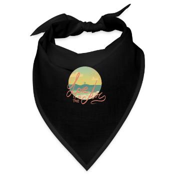 Liebe ist in der Luft - Bandana - Schwarz - Vorne