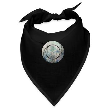 Berg natur geometrie - Bandana - Schwarz - Vorne