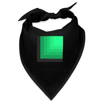 Farben grün - Bandana - Schwarz - Vorne
