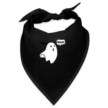 BOO GHOST - Bandana - Schwarz - Vorne