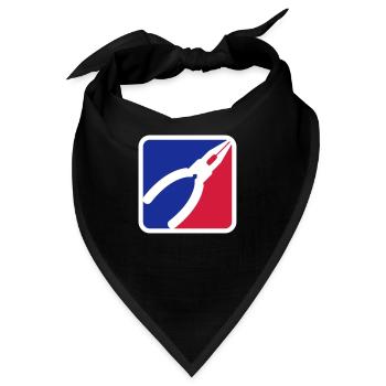 Zange Werkzeug Logo - Bandana - Schwarz - Vorne