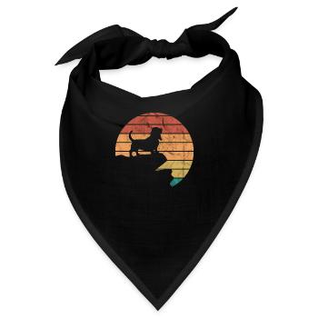 Basset Hund Basset Hound - Bandana - Schwarz - Vorne