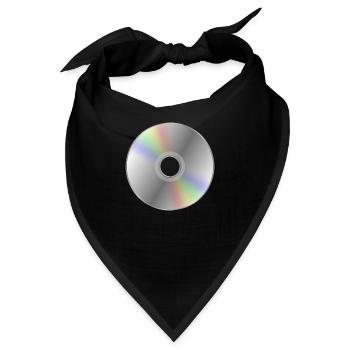 Retro DVD / CD Nostalgie - Bandana - Schwarz - Vorne