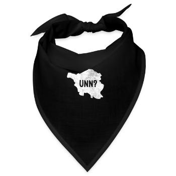 Saarländer unn Saarländisch Saarland lustig - Bandana - Schwarz - Vorne
