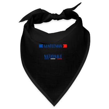 Nationaler Gentleman, Geschenkmann, T-Shirt-Humor - Bandana - Schwarz - Vorne