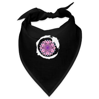 Mandala - Bandana - Schwarz - Vorne