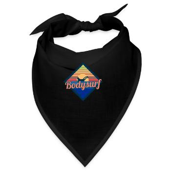 Bodysurf Bodyboarding Body Surfer Lustige Geschenk - Bandana - Schwarz - Vorne