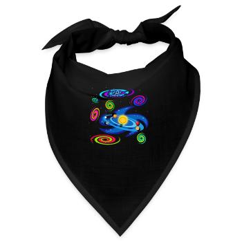 SOLAR SYSTEM (wählen Sie dunkle Farbe für diese Version) - Bandana - Schwarz - Vorne