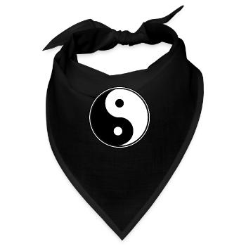 Yin Yang - Bandana - Schwarz - Vorne