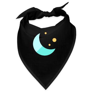 Mond - Bandana - Schwarz - Vorne