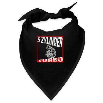 5 Zylinder Fünf Zylinder - Bandana - Schwarz - Vorne