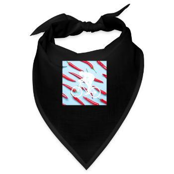 scharfes Rad - Bandana - Schwarz - Vorne