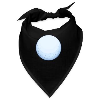 Golfball - Bandana - Schwarz - Vorne