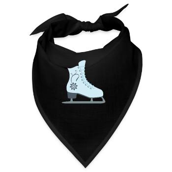 Eislauf Schlittschuh - Bandana - Schwarz - Vorne