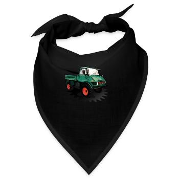 Unimog - Oldtimer - Offroad - Universal Motorgerät - Bandana - Schwarz - Vorne