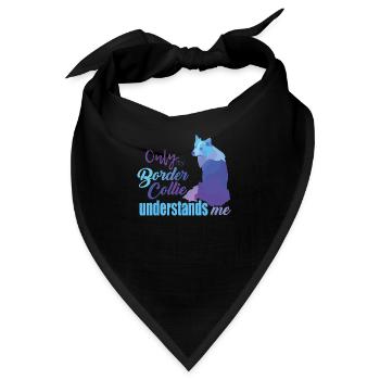 Border Collie - Bandana - Schwarz - Vorne