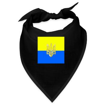 Ukraine - Bandana - Schwarz - Vorne