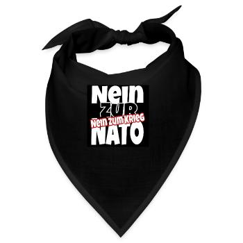 Frieden - Bandana - Schwarz - Vorne