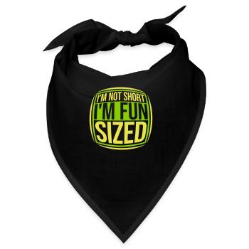 Not short fun sized - Bandana - Schwarz - Vorne