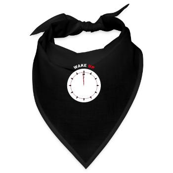 Wach auf - Bandana - Schwarz - Vorne