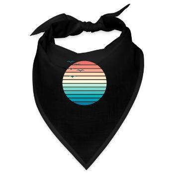 Sunset II - Bandana - Schwarz - Vorne