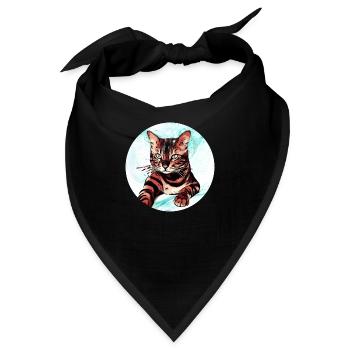 Bengal 1 - Bandana - Schwarz - Vorne