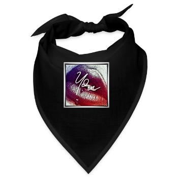Kiss you - Bandana - Schwarz - Vorne