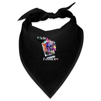 Rich and famous - Bandana - Schwarz - Vorne