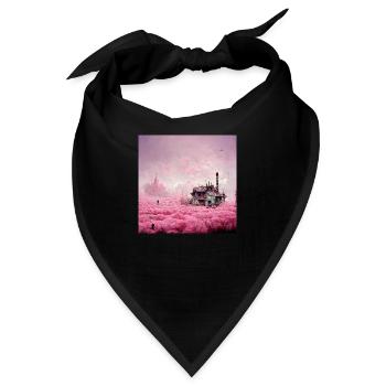 Postapokalyptisches rosa Wunderland - Bandana - Schwarz - Vorne