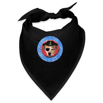 DER PIRATEN TERRIER - Bandana - Schwarz - Vorne