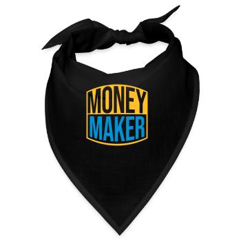 Erfolgreich Money Maker Logo - Bandana - Schwarz - Vorne